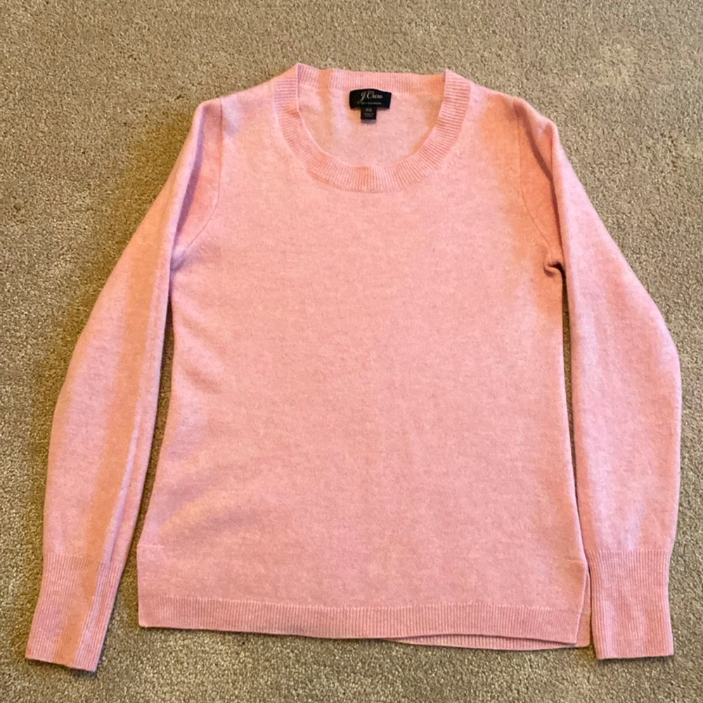 Pink cashmere sweater from J.Crew size XS